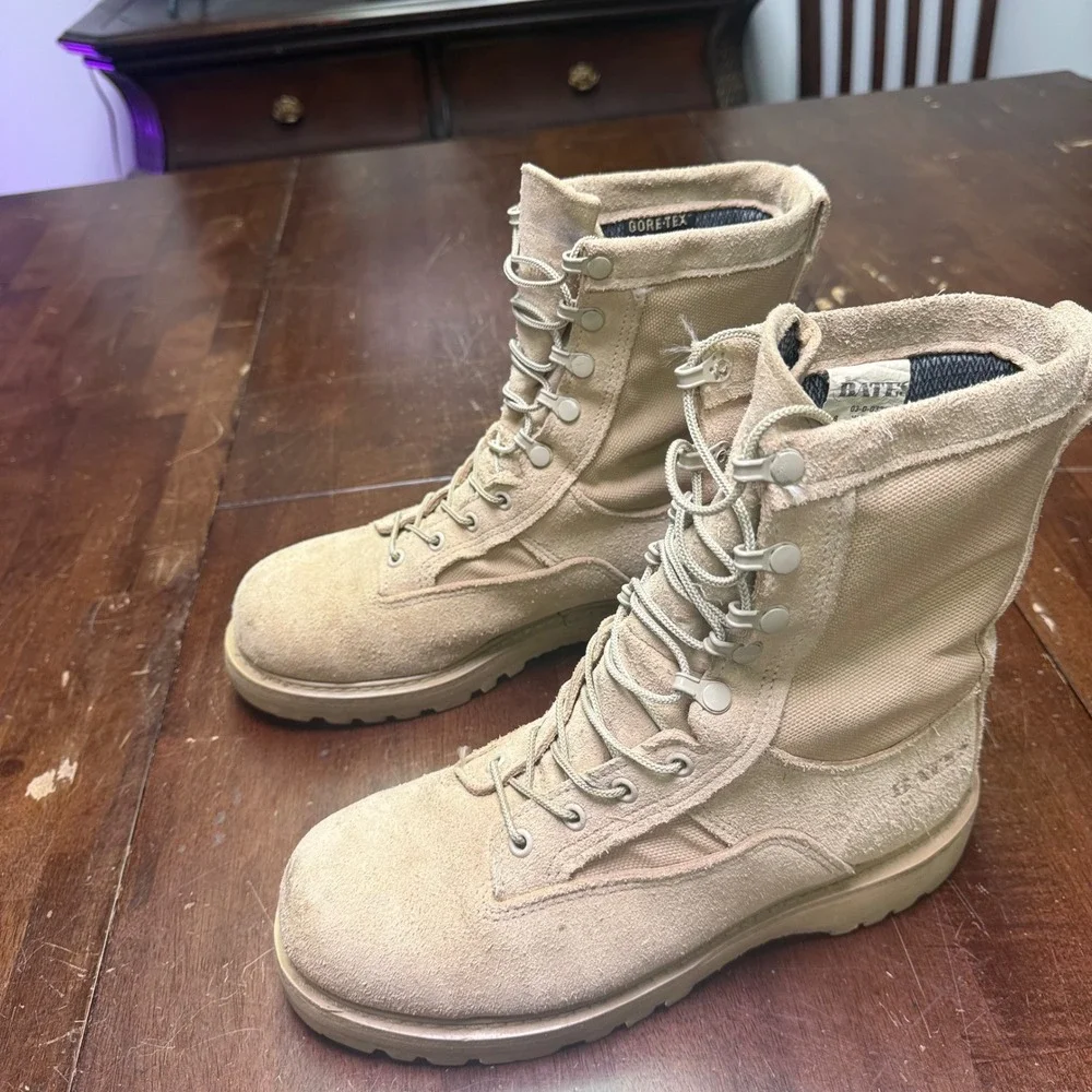 Bates Combat Boots Men 8 USMC Weather GORE-TEX Waterproof Tactical Temperature